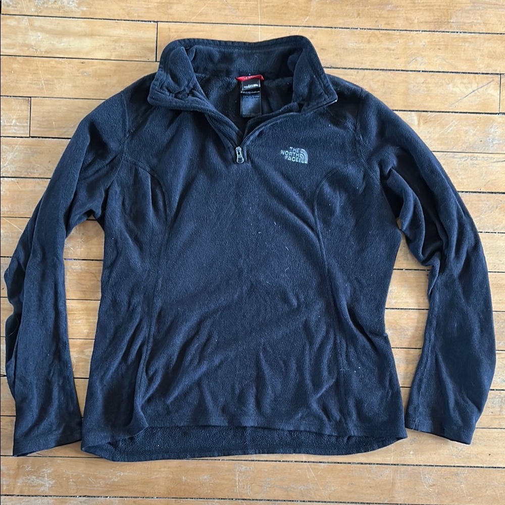 EUC The North Face Black Zip Up fleece